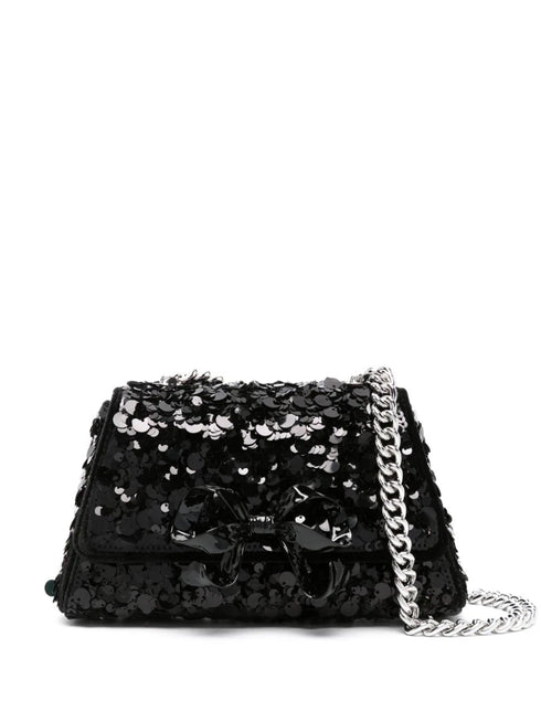 Bolso mini con lazo adornado con lentejuelas